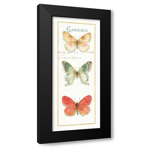Rainbow Seeds Butterflies II Black Modern Wood Framed Art Print with Double Matting by Audit, Lisa
