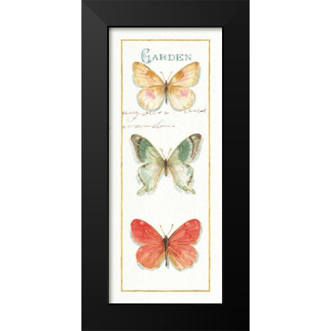 Rainbow Seeds Butterflies II Black Modern Wood Framed Art Print by Audit, Lisa
