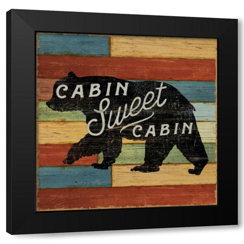 Lake Lodge IV Black Modern Wood Framed Art Print with Double Matting by Schlabach, Sue