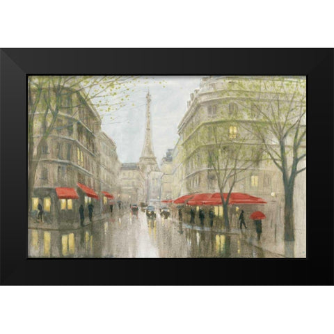 Impression of Paris Black Modern Wood Framed Art Print by Sullivan, Myles