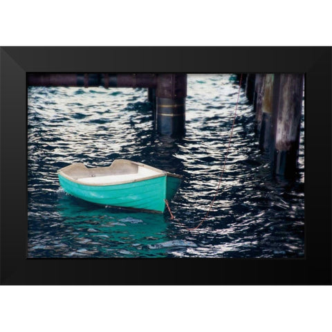 Rowboat II Black Modern Wood Framed Art Print by Urquhart, Elizabeth