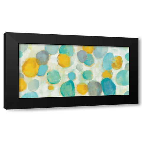 Painted Pebbles  Black Modern Wood Framed Art Print by Vassileva, Silvia