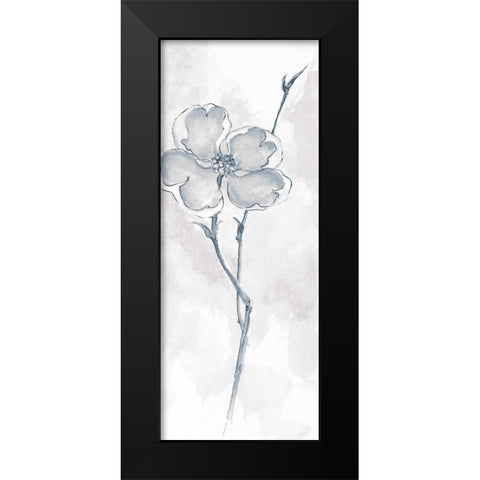 Solitary Dogwood II Gray Black Modern Wood Framed Art Print by Paschke, Chris