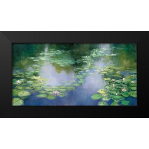Blue Lily III Black Modern Wood Framed Art Print by Purinton, Julia