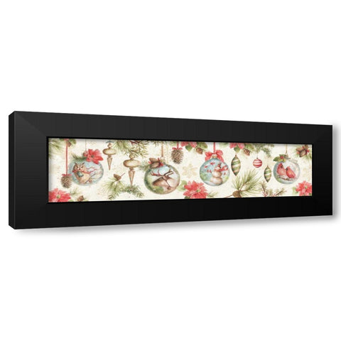 Woodland Holiday VI Black Modern Wood Framed Art Print by Audit, Lisa