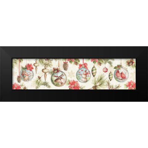 Woodland Holiday VI Black Modern Wood Framed Art Print by Audit, Lisa