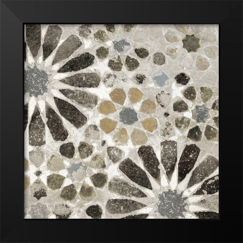 Alhambra Tile II Neutral Black Modern Wood Framed Art Print by Schlabach, Sue