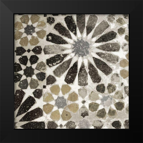 Alhambra Tile III Neutral Black Modern Wood Framed Art Print by Schlabach, Sue