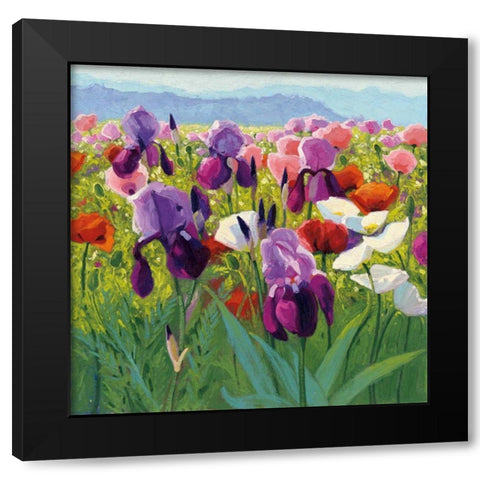 Early June Black Modern Wood Framed Art Print by Novak, Shirley