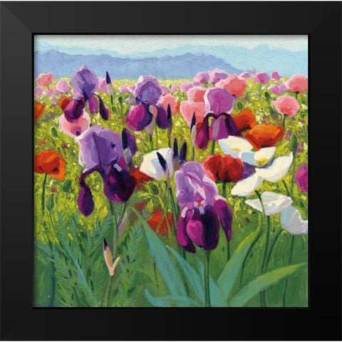 Early June Black Modern Wood Framed Art Print by Novak, Shirley