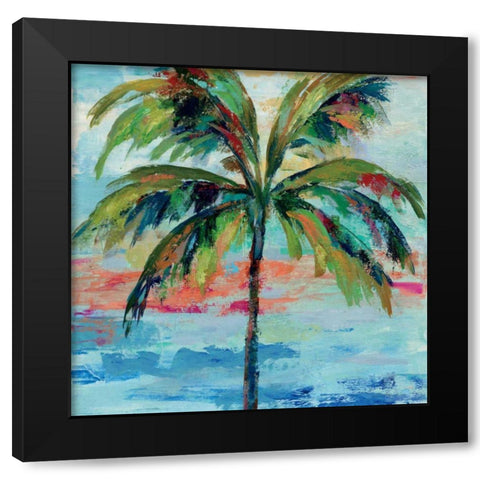 California Palm I  Black Modern Wood Framed Art Print with Double Matting by Vassileva, Silvia