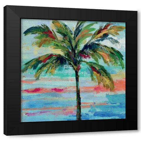 California Palm II  Black Modern Wood Framed Art Print with Double Matting by Vassileva, Silvia