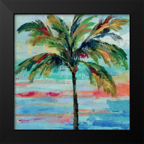 California Palm II  Black Modern Wood Framed Art Print by Vassileva, Silvia