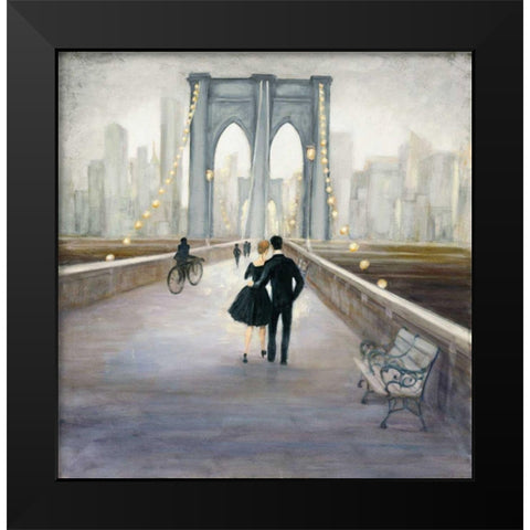 Bridge to NY v.2 Black Modern Wood Framed Art Print by Purinton, Julia