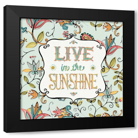 Peace and Paisley I Black Modern Wood Framed Art Print with Double Matting by Tavoletti, Anne