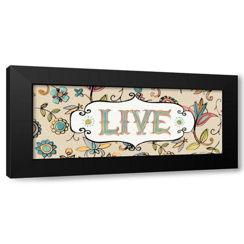 Peace and Paisley III Black Modern Wood Framed Art Print with Double Matting by Tavoletti, Anne