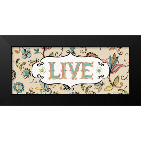 Peace and Paisley III Black Modern Wood Framed Art Print by Tavoletti, Anne