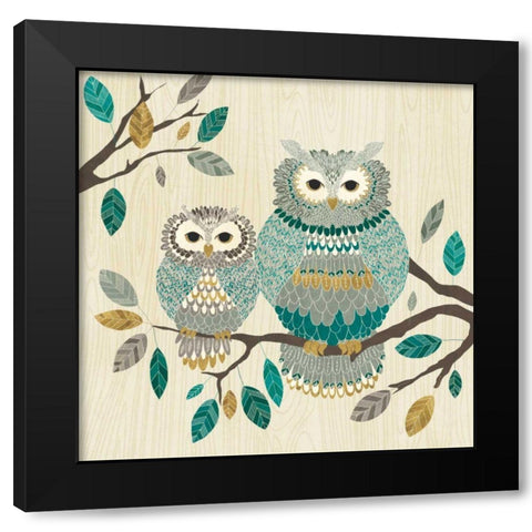 Cool Feathers I Black Modern Wood Framed Art Print by Charron, Veronique