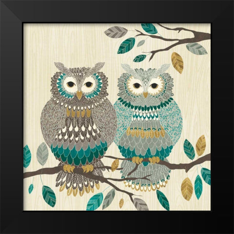 Cool Feathers II Black Modern Wood Framed Art Print by Charron, Veronique