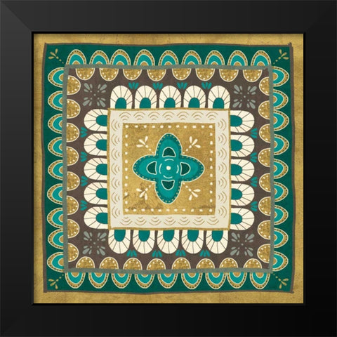 Cool Feathers Tiles I Black Modern Wood Framed Art Print by Charron, Veronique
