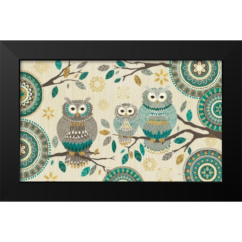 Cool Feathers V Black Modern Wood Framed Art Print by Charron, Veronique