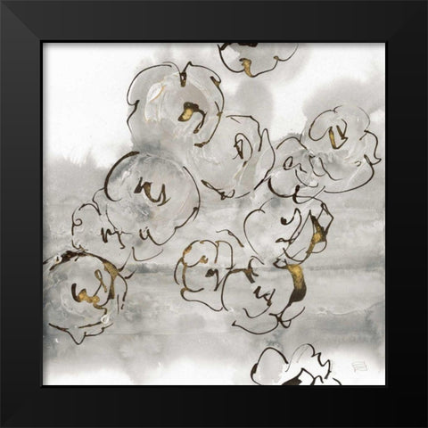 Gold Dust II v.2 Black Modern Wood Framed Art Print by Paschke, Chris