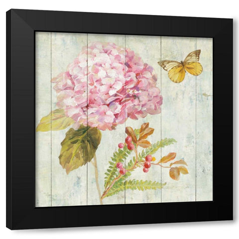 Natural Flora III Black Modern Wood Framed Art Print by Nai, Danhui