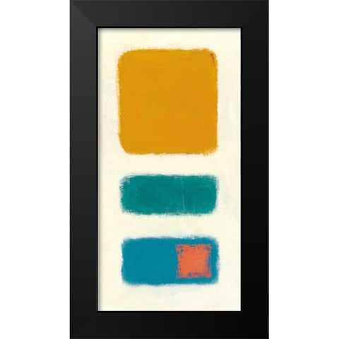 Isole Panel II Black Modern Wood Framed Art Print by Schick, Mike