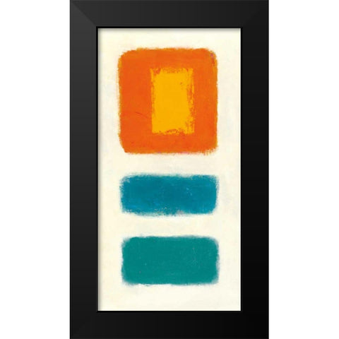 Isole Panel III Black Modern Wood Framed Art Print by Schick, Mike