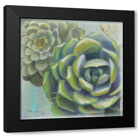 Succulents II Black Modern Wood Framed Art Print by Wellington Studio