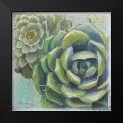 Succulents II Black Modern Wood Framed Art Print by Wellington Studio