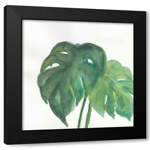 Tropical Palm II Black Modern Wood Framed Art Print by Paschke, Chris