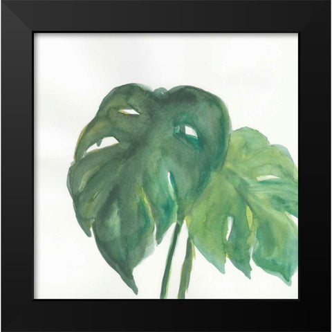Tropical Palm II Black Modern Wood Framed Art Print by Paschke, Chris