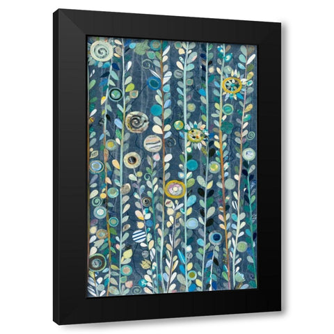 Navy Blue Sky Black Modern Wood Framed Art Print with Double Matting by Boggs, Candra