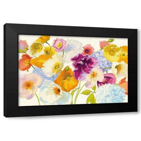 For Paris on White Black Modern Wood Framed Art Print by Novak, Shirley