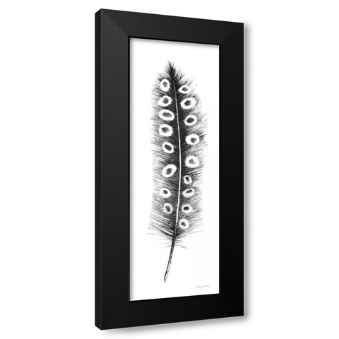 Spirit Feather VIIIa Black Modern Wood Framed Art Print by Tillmon, Avery