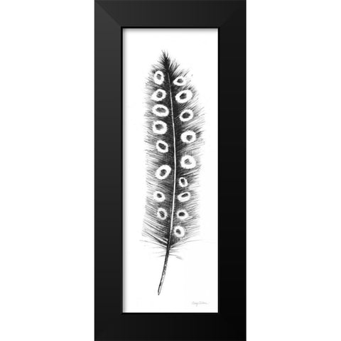 Spirit Feather VIIIa Black Modern Wood Framed Art Print by Tillmon, Avery