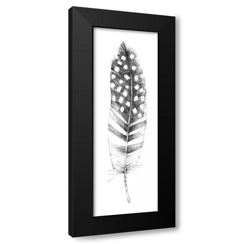 Spirit Feather VIIIb Black Modern Wood Framed Art Print by Tillmon, Avery