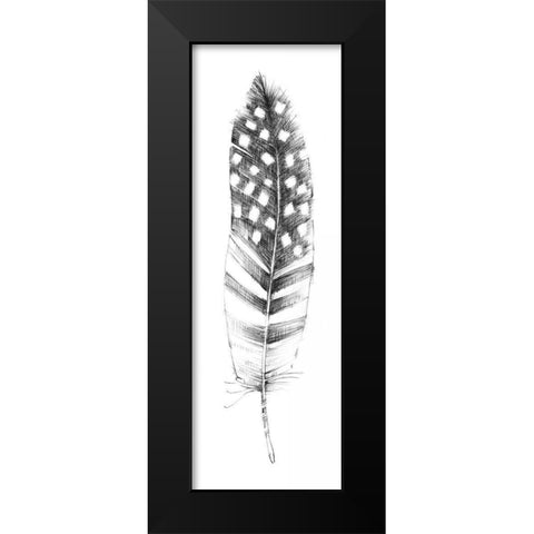 Spirit Feather VIIIb Black Modern Wood Framed Art Print by Tillmon, Avery
