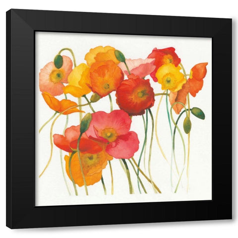 Fall Icelands Sq Crop Black Modern Wood Framed Art Print with Double Matting by Novak, Shirley