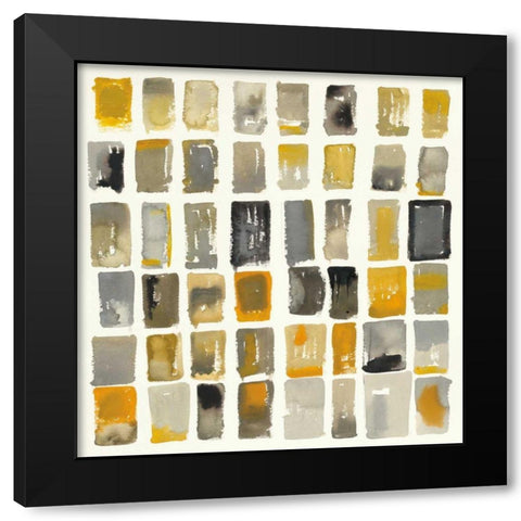 City Windows II Black Modern Wood Framed Art Print with Double Matting by Novak, Shirley