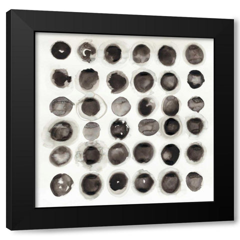 Roundabout Black Modern Wood Framed Art Print with Double Matting by Novak, Shirley