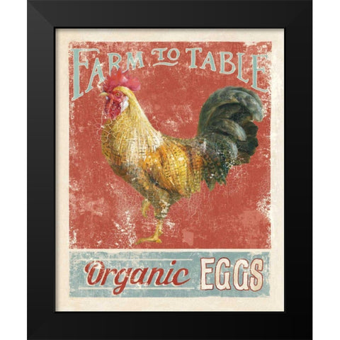 Farm Nostalgia V Black Modern Wood Framed Art Print by Nai, Danhui