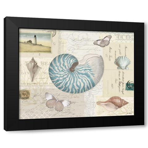 Beach Wonders I Black Modern Wood Framed Art Print with Double Matting by Pertiet, Katie