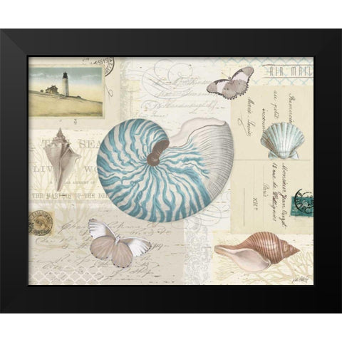 Beach Wonders I Black Modern Wood Framed Art Print by Pertiet, Katie