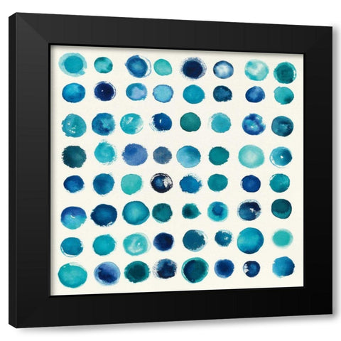 Spot of Rain Black Modern Wood Framed Art Print by Novak, Shirley