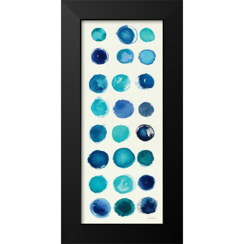 Spot of Rain II  Black Modern Wood Framed Art Print by Novak, Shirley