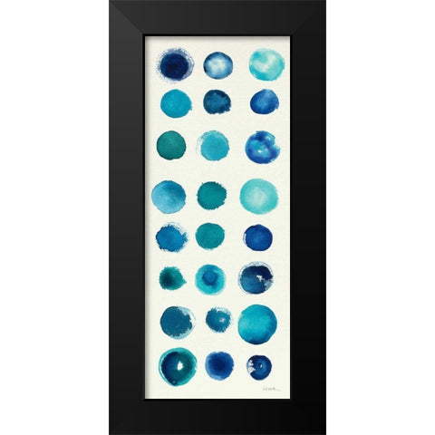 Spot of Rain III  Black Modern Wood Framed Art Print by Novak, Shirley
