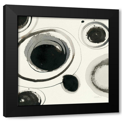 Planetary I Black Modern Wood Framed Art Print with Double Matting by Novak, Shirley
