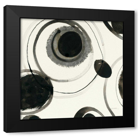 Planetary II Black Modern Wood Framed Art Print by Novak, Shirley